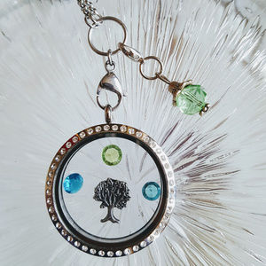 August Birthstone Lobster Clasp Floating Charm